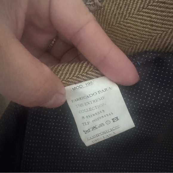 The Extreme Collection British Chic women's Brown Plaid Double-Breasted Coat 38 - Picture 7 of 9